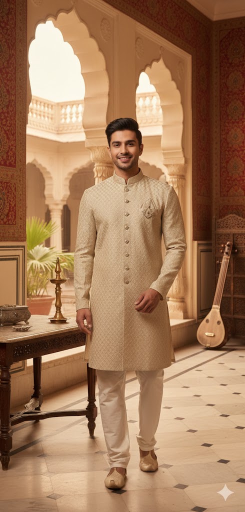 MEN ETHNIC SEMI SHERWANIS